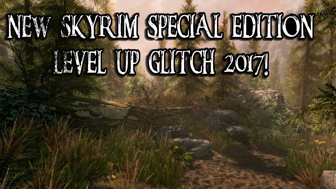 Skyrim Special Edition Level Up Glitch